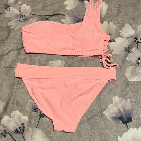 Pink One-Shoulder Bikini Set - Picture 3 of 3